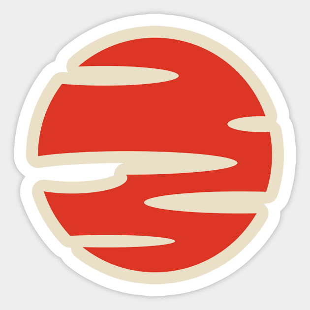 Samurai Champloo- Sunset Sticker by Rebellion10